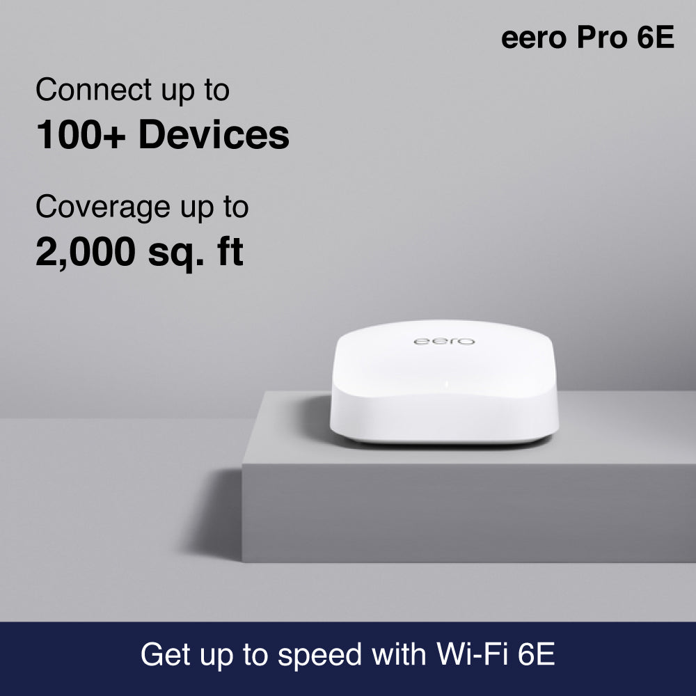 eero Pro 6E Tri-band Mesh Wi-Fi 6E 2.5G Router - 1 Pack