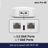 eero Pro 6E Tri-band Mesh Wi-Fi 6E 2.5G Router