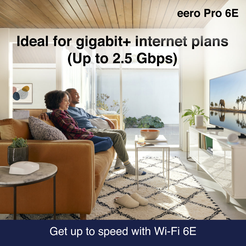 eero Pro 6E Tri-band Mesh Wi-Fi 6E 2.5G Router - 2 Pack